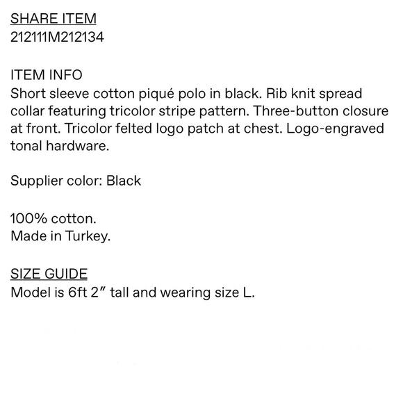 Moncler Black Tricolor Polo (Mens M) - Picture 5 of 5